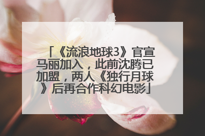 《流浪地球3》官宣马丽加入，此前沈腾已加盟，两人《独行月球》后再合作科幻电影