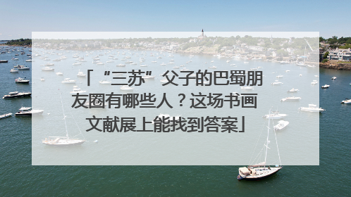 “三苏”父子的巴蜀朋友圈有哪些人？这场书画文献展上能找到答案
