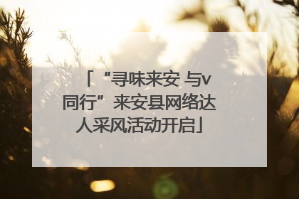“寻味来安 与v同行”来安县网络达人采风活动开启