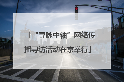 “寻脉中轴”网络传播寻访活动在京举行