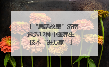 “扁鹊故里”济南遴选12种中医养生技术“进万家”