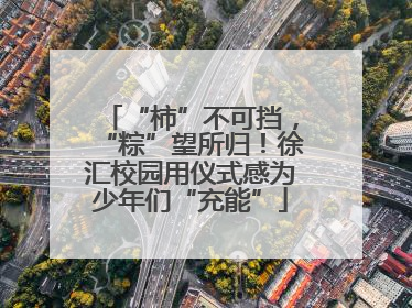“柿”不可挡，“粽”望所归！徐汇校园用仪式感为少年们“充能”
