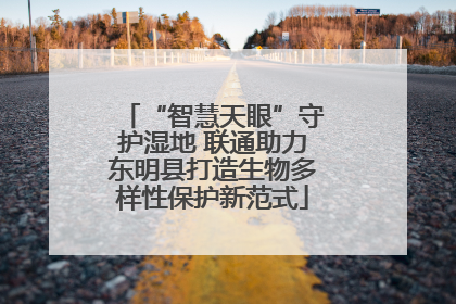 “智慧天眼”守护湿地 联通助力东明县打造生物多样性保护新范式