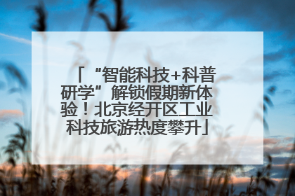 “智能科技+科普研学”解锁假期新体验！北京经开区工业科技旅游热度攀升