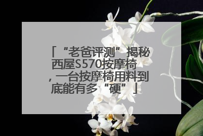 “老爸评测”揭秘西屋S570按摩椅，一台按摩椅用料到底能有多“硬”