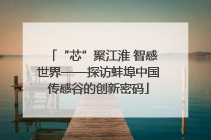 “芯”聚江淮 智感世界——探访蚌埠中国传感谷的创新密码