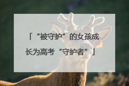 “被守护”的女孩成长为高考“守护者”
