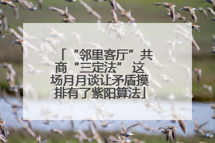 “邻里客厅”共商“三定法” 这场月月谈让矛盾摸排有了紫阳算法