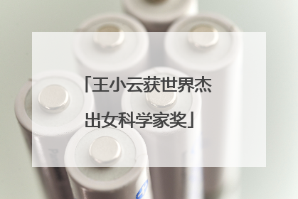 王小云获世界杰出女科学家奖