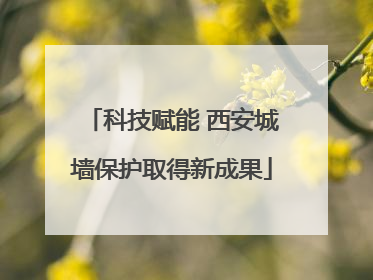 科技赋能 西安城墙保护取得新成果