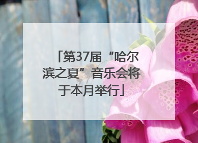 第37届“哈尔滨之夏”音乐会将于本月举行