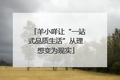 羊小咩让“一站式品质生活”从理想变为现实