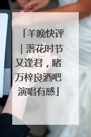 羊晚快评｜落花时节又逢君，睹万梓良酒吧演唱有感
