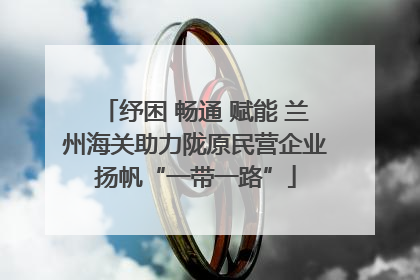 纾困 畅通 赋能 兰州海关助力陇原民营企业扬帆“一带一路”