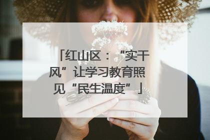 红山区：“实干风”让学习教育照见“民生温度”