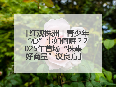 红观株洲丨青少年“心”事如何解？2025年首场“株事好商量”议良方
