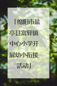 绵阳市盐亭县富驿镇中心小学开展幼小衔接活动