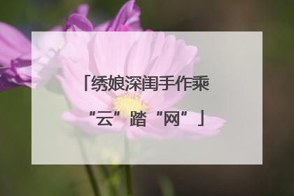 绣娘深闺手作乘“云”踏“网”
