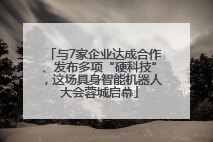 与7家企业达成合作、发布多项“硬科技”，这场具身智能机器人大会蓉城启幕