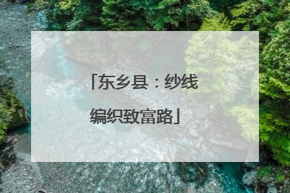 东乡县：纱线编织致富路