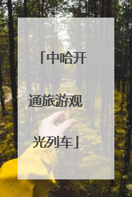 中哈开通旅游观光列车