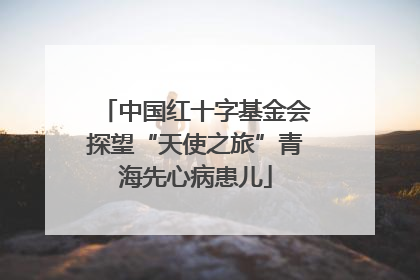 中国红十字基金会探望“天使之旅”青海先心病患儿