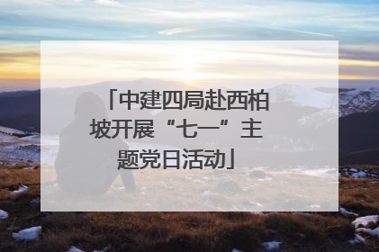 中建四局赴西柏坡开展“七一”主题党日活动