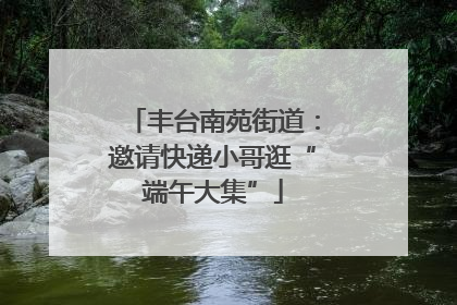 丰台南苑街道：邀请快递小哥逛“端午大集”
