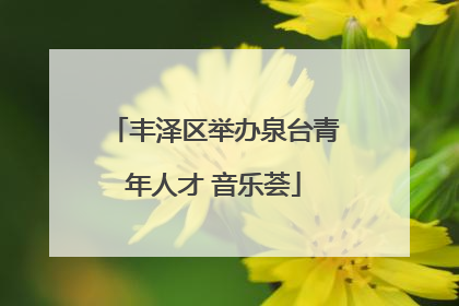 丰泽区举办泉台青年人才 音乐荟