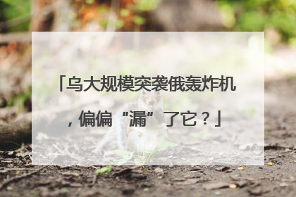乌大规模突袭俄轰炸机，偏偏“漏”了它？