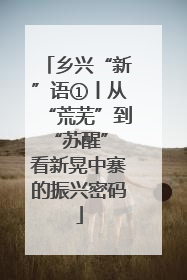 乡兴“新”语①丨从“荒芜”到“苏醒” 看新晃中寨的振兴密码