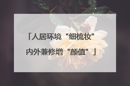 人居环境“细梳妆” 内外兼修增“颜值”