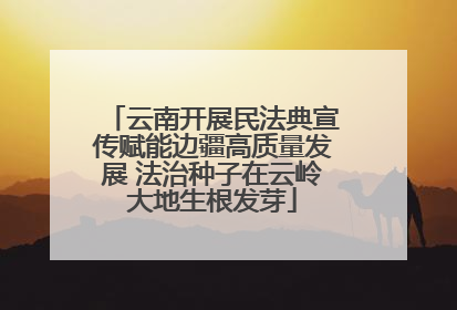 云南开展民法典宣传赋能边疆高质量发展 法治种子在云岭大地生根发芽
