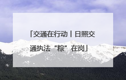 交通在行动丨日照交通执法“粽”在岗