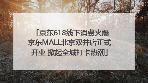 京东618线下消费火爆 京东MALL北京双井店正式开业 掀起全城打卡热潮