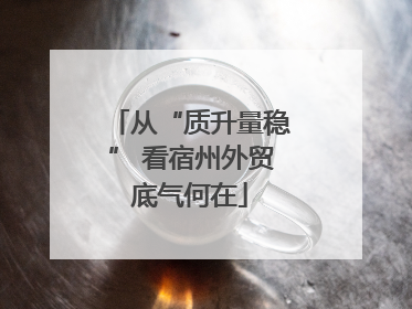 从“质升量稳” 看宿州外贸底气何在