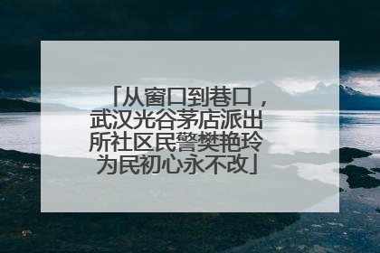 从窗口到巷口，武汉光谷茅店派出所社区民警樊艳玲为民初心永不改