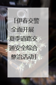 伊春交警全面开展 夏季道路交通安全综合整治活动