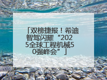 双榜捷报！希迪智驾闪耀“2025全球工程机械50强峰会”