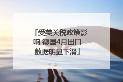 受美关税政策影响 德国4月出口数据明显下滑