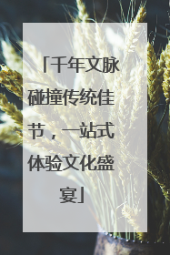 千年文脉碰撞传统佳节，一站式体验文化盛宴