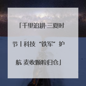 千里追耕·三夏时节丨科技“铁军”护航 麦收颗粒归仓