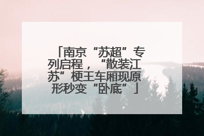 南京“苏超”专列启程，“散装江苏”梗王车厢现原形秒变“卧底”