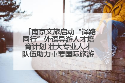 南京文旅启动“译路同行”外语导游人才培育计划 壮大专业人才队伍助力重要国际旅游目的地建设