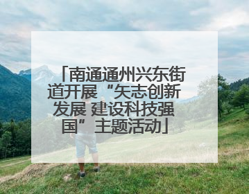 南通通州兴东街道开展“矢志创新发展 建设科技强国”主题活动