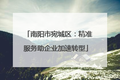 南阳市宛城区：精准服务助企业加速转型