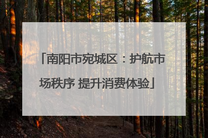 南阳市宛城区：护航市场秩序 提升消费体验