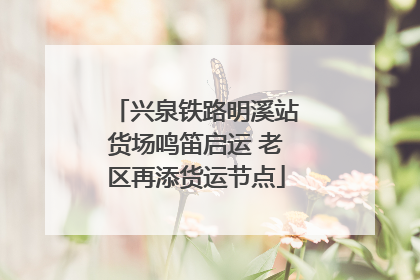 兴泉铁路明溪站货场鸣笛启运 老区再添货运节点
