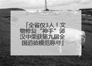 全省仅3人！文物修复“神手”郭汉中荣获第九届全国道德模范称号