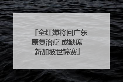 全红婵将回广东康复治疗 或缺席新加坡世锦赛